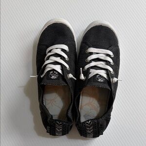 Roxy Black Slip-On Sneakers